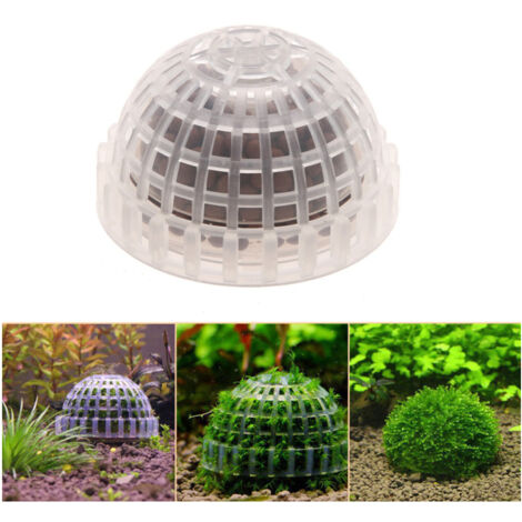 Moss Ball Filter Plastic Half Ball Moss Holder Fish Tank Decorative Ball (1/5)