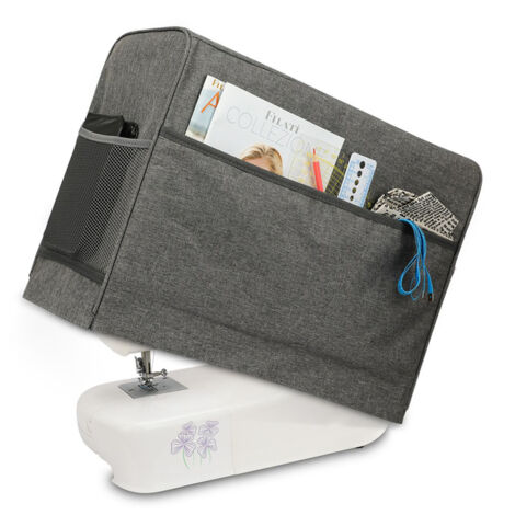 Waterproof Sewing Machine Dust Cover Sewing Equipment Cover Shell with Pockets Sewing Machine Storage Bag (1/5)