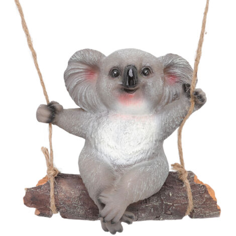 Swing Koala Sculpture Cartoon Synthetic Resin Animal Statues Decoration for Garden Decoration Accessories (1/5)