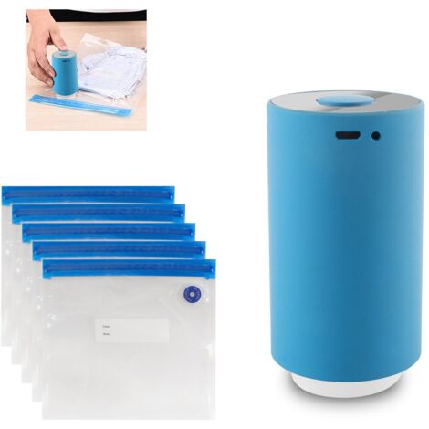 Mini Automatic Vacuum Pump Portable Vacuum Sealer Machine with Vacuum Bags for Food Kitchen and Home Use (1/5)
