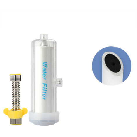 Shower Water Filter Efficient Activated Carbon Healthy Skin Care Shower Water Filter for Bathing Bath Filter (Cotton Carbon Composite Filter) (1/5)