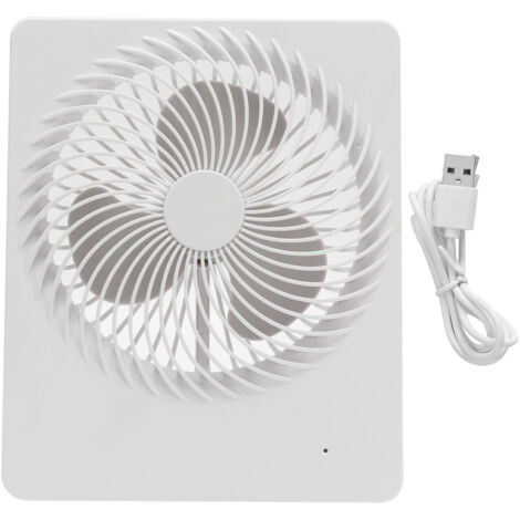 Portable Desktop Fan Mute Desktop USB Charging White Small Fan for Home Office Dormitory (1/5)