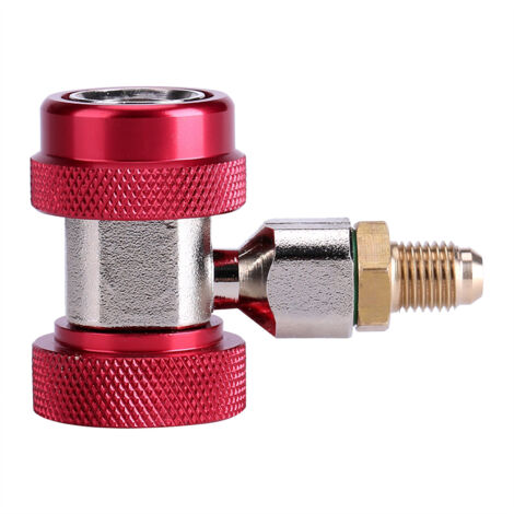 R134A/C Low High Quick Connector Air Conditioning Coupler Adapter Extractor Valve Core (Red) (1/5)