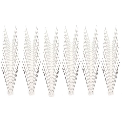 6Pcs Anti Bird Spike Stainless Steel Outdoor Birds Pigeons Repellent Tool Fence Wall Accessory (1/5)