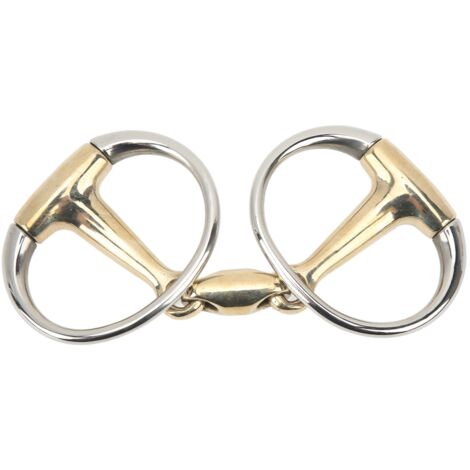 135mm Horse Ring Snaffle Bit Stainless Steel and Copper Hinge Horse Loose Ring Snaffle for Outdoor Gifts