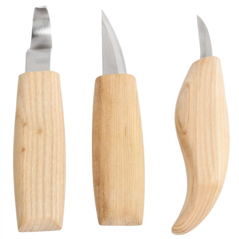3Pcs/Set DIY Woodcarving Cutter Kit Stainless Steel Knives Woodworking Accessory (1/5)