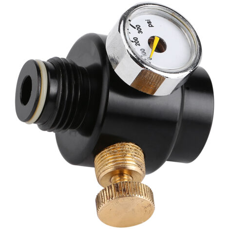 1Pcs Alloy Steel Co2 & Compress Air Regulator Output Pressure 0-300psi (1/5)