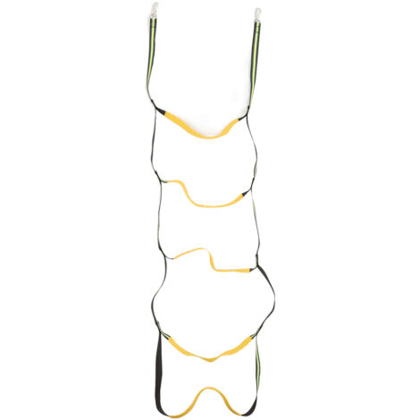 Boat Marine Rope Ladder Boarding Rope Ladder for Inflatable Boat Kayak Motorboat Canoeing Fluorescent Green 5 Stairs (1/5)