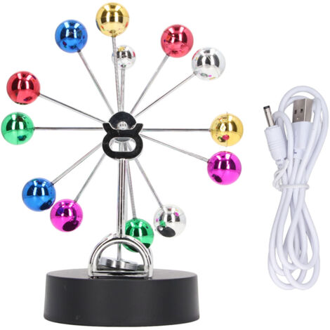 Perpetual Motion Machine USB Battery Dual Use Ferris Wheel Balance Toy Tabletop Decorative Ornaments (1/5)