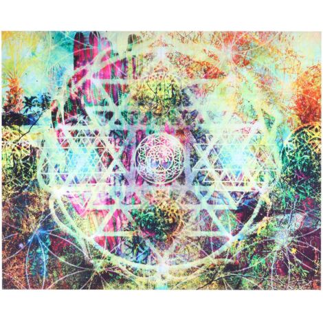 Abstract Geometric Pattern Tapestry Wall Hanging for Living Room Bedroom Art Decor230x180cm (1/5)