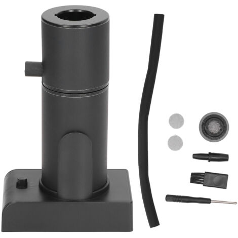 Drink Cocktail Smoker Adjustable Gear Aluminum and Zinc Alloy Handheld Smoke Infuser Kit for Kitchen Black (1/5)