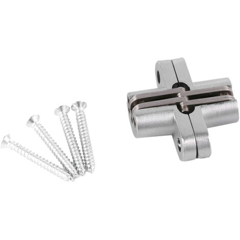 180 Degree Zinc Alloy Invisible Folding Door Cross Hidden Hinges (43.7mm) (1/5)