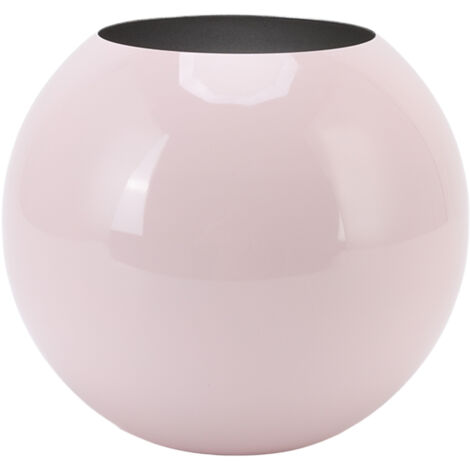 Round Vase Nordic Style Modern Stainless Steel Small Flower Vase Ornament Living Room Office Table Decoration Pink (1/5)