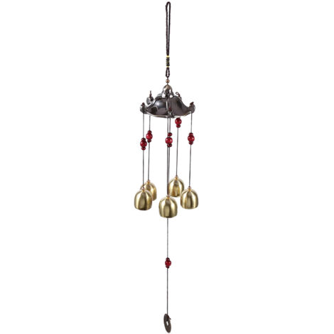 Best Wishes Lucky Metal Wind Chime Bell Outdoor Garden Classical Pavilion Hanging Decoration (1/5)