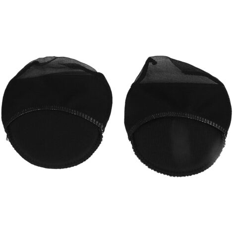 1 Pair of Hidding Non slip High Heel Forefoot Pad Cushion Foot Care Tool (Black)