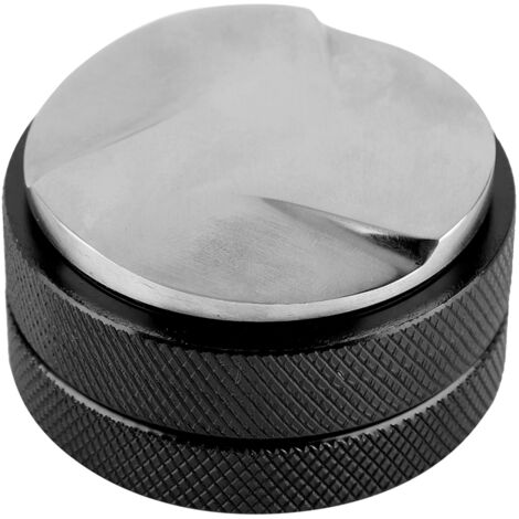 Antislip Stainless Steel Smart Coffee Tamper 58mm Diameter With Three Angled Slopes Black (1/5)