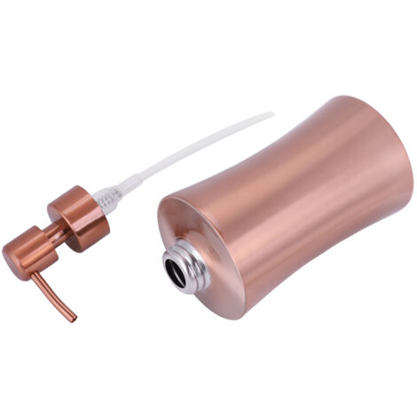 304 Stainless Steel Soap Liquid Shampoo Lotion Dispenser Home Hotel Bathroom Accessory (400ml) (1/5)