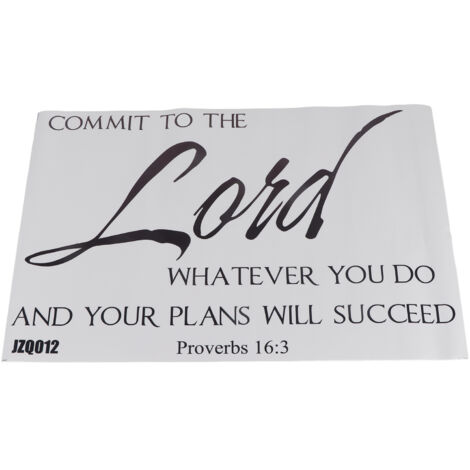 Adhesive Quote Motto Wall Sticker Bedroom Living Room Wall Decal Home Decoration (1/5)
