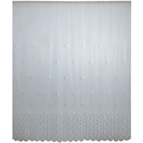 Polyester Window Curtain Valances Voile Bedroom Living Room Decor (White) (1/5)