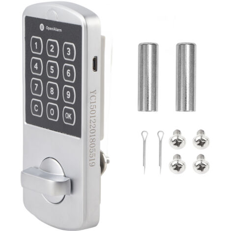 Electronic Keyless Password Codes Lock Files Cabinet Door Locks Kit for Home Office UseVertical Type with Heaven and Earth Bolt (1/5)