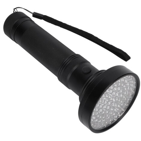 100LED UV Flashlight Fluorescent Detection Lamp for Cosmetic Mask Banknote Verification(black) (1/5)