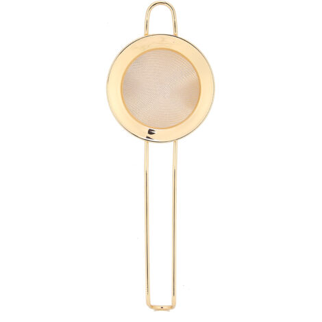 Stainless Steel Cone Shape Cake Powder Filter Cocktail Mesh Strainer Bar AccessoriesGold (1/5)