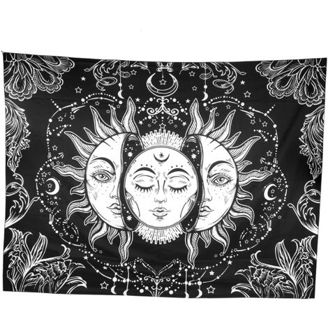 Bohemian Style Polyester Wall Hanging Blanket Carpet Tapestry for Home Bedroom Decoration150x130cm (1/5)