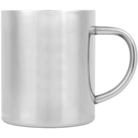 Portable DoubleLayer Stainless Steel Heat Insulation Coffee Mug Milk Cup with Handle 400ml (1/5)
