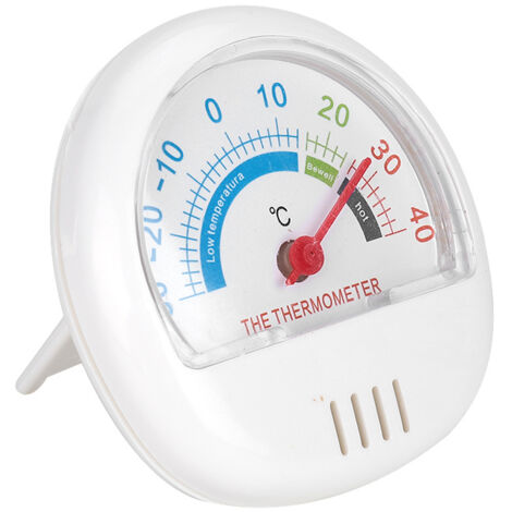 Refrigerator Freezer Thermometer Large Dial Thermometer(Mechanical White) (1/5)