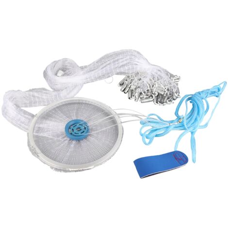Portable Durable Hand Throw Fish Mesh Net Catch Fishing Network Trap Accessory3 meters (1/5)