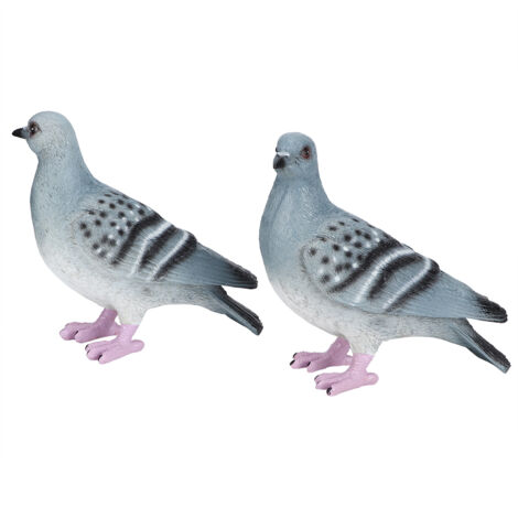 2pcs Garden Simulation Animal Peace Pigeon Lawn Figurine Balcony Wedding Decoration Crafts (1/5)