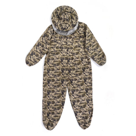 Five Pointed Star Round Hat One Piece Beekeeping Clothes Protective Suit Beekeeping Accessories(L ) (1/5)