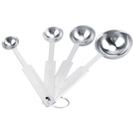 4Pcs/Set Stainless Steel Measuring Spoons Cups for Coffee Seasoning Kitchen Cooking Tools (1/5)