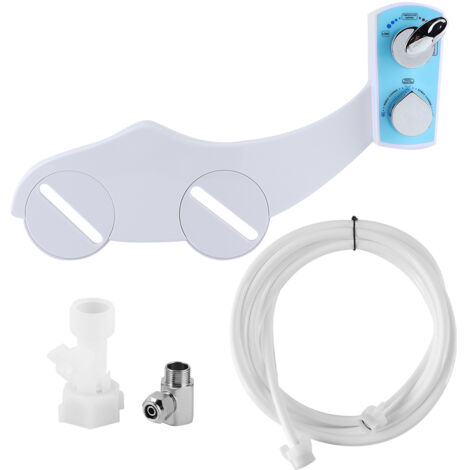 Non-Electric Bidet Spray Bathroom Toilet Seat Attachment Hot and Cold Water Flusher US