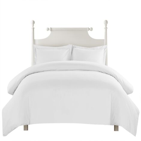 Blue Comforter Set Twin Queen King Printed Cotton Bedding Set Soft simple (USA-king White) (1/5)