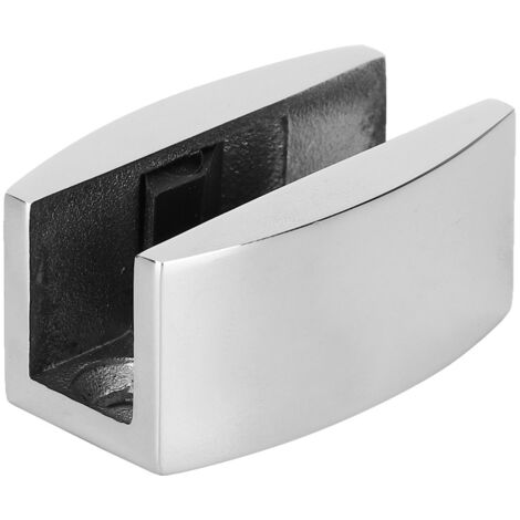 Stainless Steel Door Floor Roller Guide U Shaped Swing Stopper Bath Room Accessory for Glass Sliding Doors(Glossy ) (1/5)