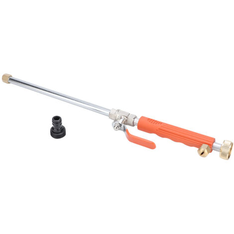G3/4 DN20 High Pressure Washer Spray Nozzle Garden Watering Car Cleaning Tool with Switch ValveOrange (1/5)