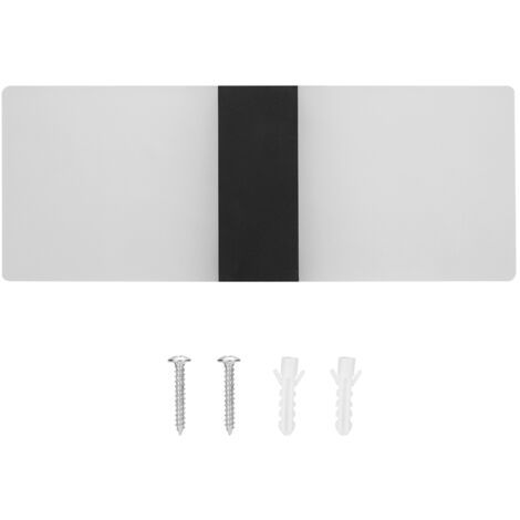 LED Acrylic Indoor Room Wall Mounted Sconce Light Bed Night Lamp (Warm Light & Black L) (1/5)
