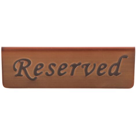 Stainless Steel Double Side Food Service Reserved Table Sign for Restaurant Bar Pub (1/5)