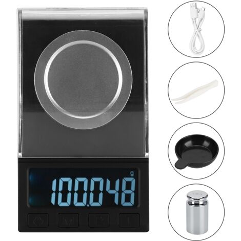 100g / 0.001g LCD Mini Electronic Kitchen Digital Food Jewelry Scale Weight Measuring Tool (1/5)