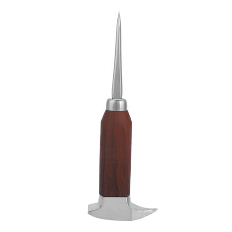 Ice Pick Stainless Steel Ice Pick with Wood Handle Bartender Tool for Bars RestaurantsSingle Prong Short (1/5)