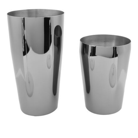2pcs Stainless Steel Boston Cocktail Shaker Cup Bar Mixing Drink Bartender Tool (1/5)