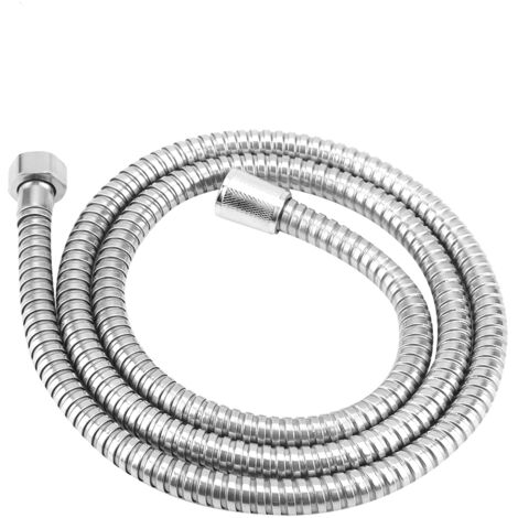 Stainless Steel Flexible Bath Room Shower Head Hose Pipe 1.5M (1/5)