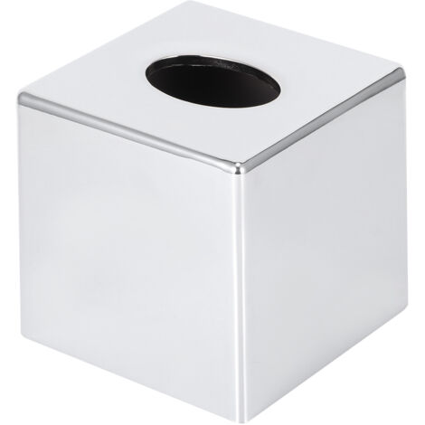 Desktop Electroplating Toilet Roll Paper Tissue Box Holder for Living Room Bathroom Hotel (1/5)