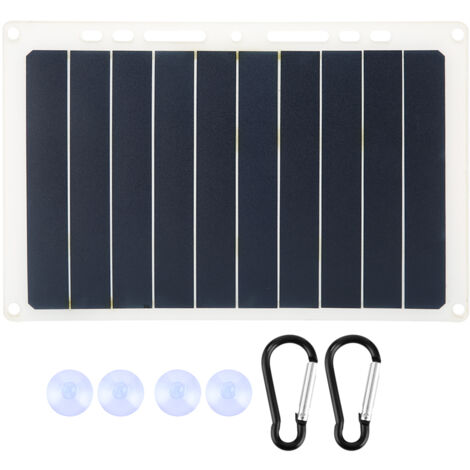10W Portable Outdoor Solar Power Panel Charger with Standard USB Output for Phone Charging (1/5)
