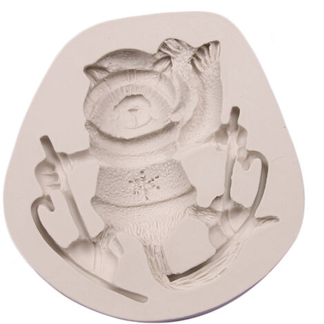 Christmas Style Series Chocolate Mould Deer Pine Cone Bear DIY Silicone Cake Mold 04 (1/3)