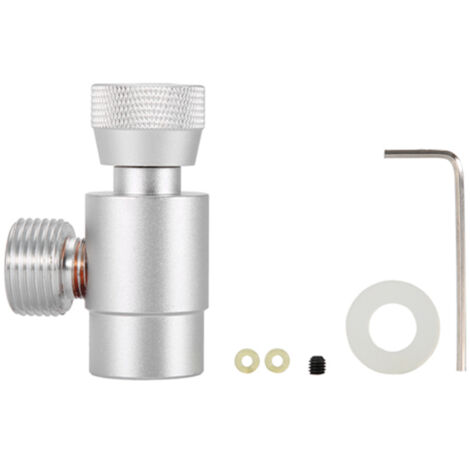 CO2 Filling Tank Cylinder Refill Adapter Connector Kit For SodaStream (Silver without Meter) (1/5)