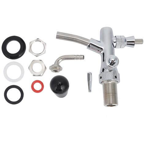 G5/8in Thread Chroming Brass Stainless Steel Adjustable Beer Faucet Tap Beer Keg Accessories (1/5)