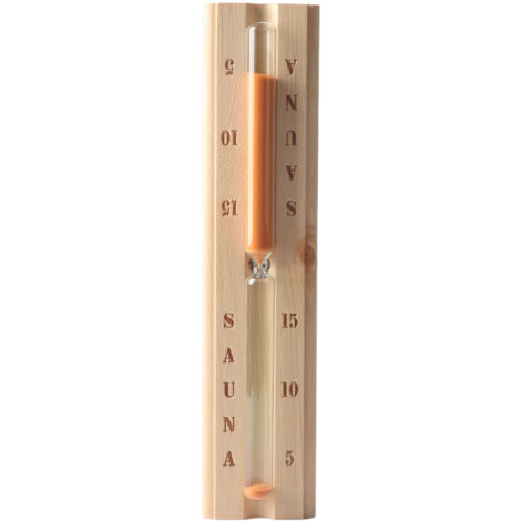 Sauna Equipment 15 Minute Wood Sauna Hourglass Clock Sand Timer Clock for Sauna Spa Room (1/5)