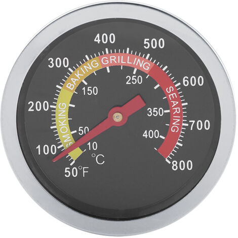 50800℉ Stainless Steel BBQ Thermometer Temperature Gauge for Barbecue Cooking (1/5)